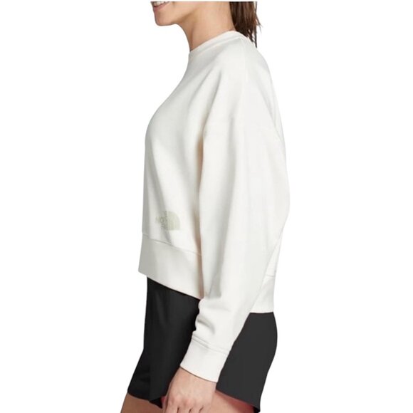 North Face Horizon Performance Crew Sweatshirt - Gardenia White - Size XS - Picture 4 of 7